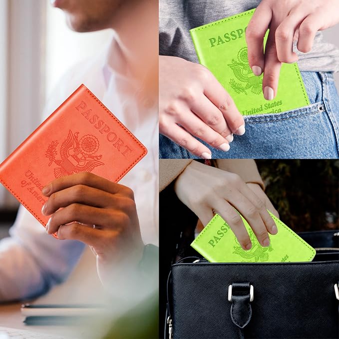 Herain Green & Orange Passport Holder - Image 6