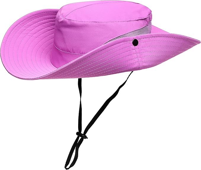Womens Summer Sun Hat Beach Hat Wide Brim Outdoor UV Protection Hat Foldable - Image 5