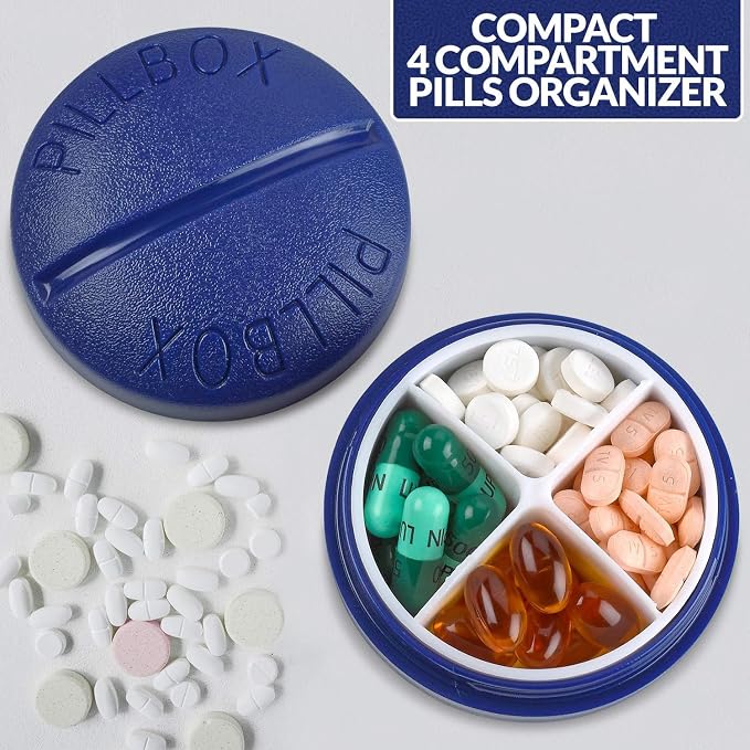 Pill Box Round for Travel - Image 7