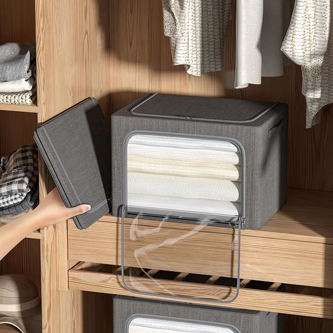 4 Pack Clothes Storage Bins - Image 3
