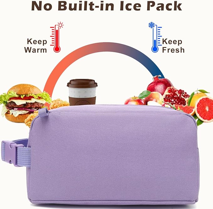 FlowFly Small Insulated Lunch box Portable Soft Bag Mini Cooler Thermal Meal - Image 3