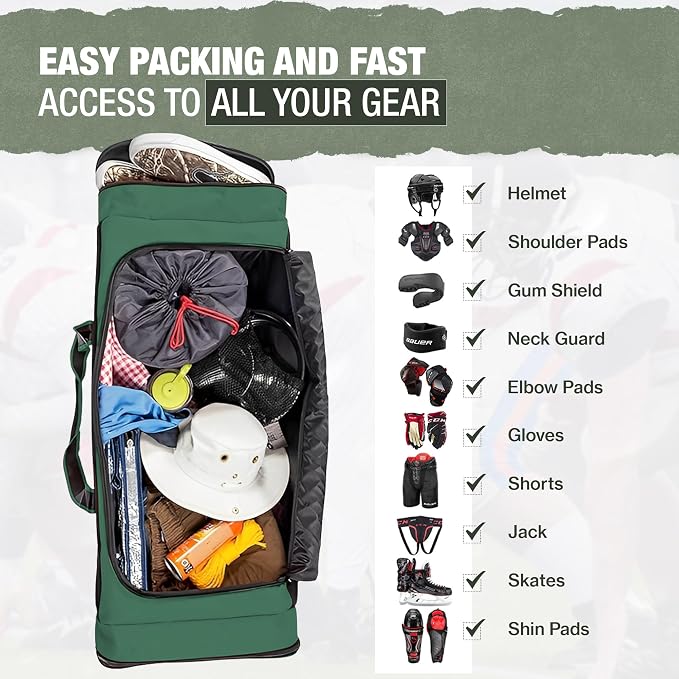 Jetstream Heavy Duty Multi Pocket Durable Sports Gym Equipment Travel Duffel Bag - Image 5