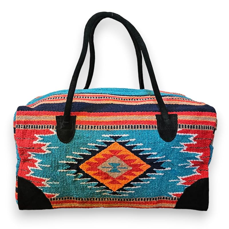 Southwestern Large Weekender Travel Bag Western Duffle Bag Boho Travel Bag by RanchJunkie