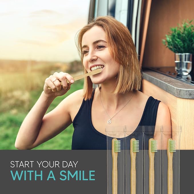 144 Pack Disposable Bamboo Toothbrushes - Image 7