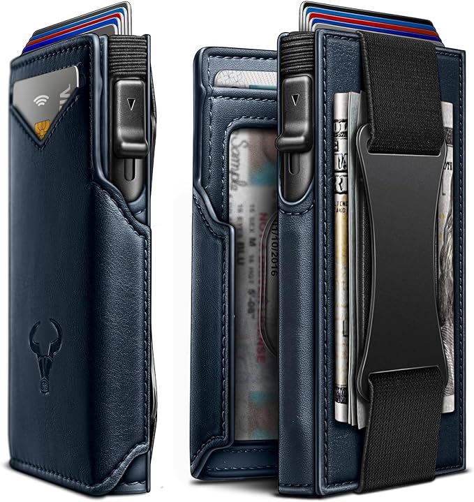 BULLIANT Men Wallet Gift Boxed, Slim Front Pocket Wallet Money Clip Card Holder by BULLIANT