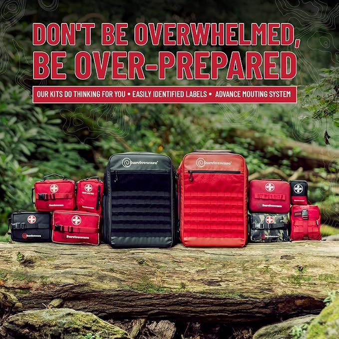 Surviveware Waterproof Premium Survival First Aid Kit - Image 9