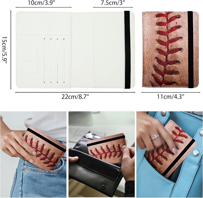 Passport Holder for Women and Men PU Leather Passport Cover for Travel - Image 4
