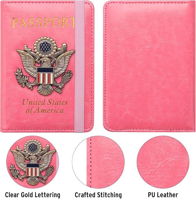 Passport Holder for Travel Passport Cover for Men Passport Wallet Case - Image 5