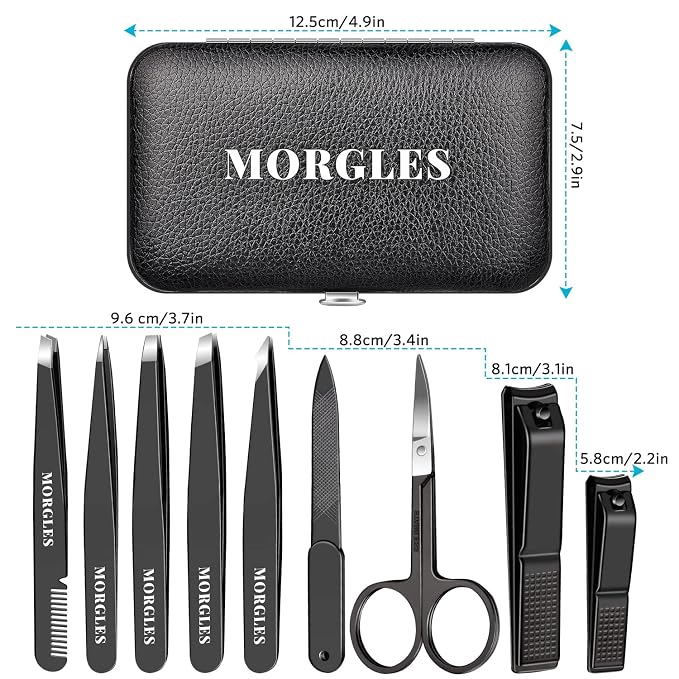 MORGLES Tweezers Set and Nail Clippers - Image 5