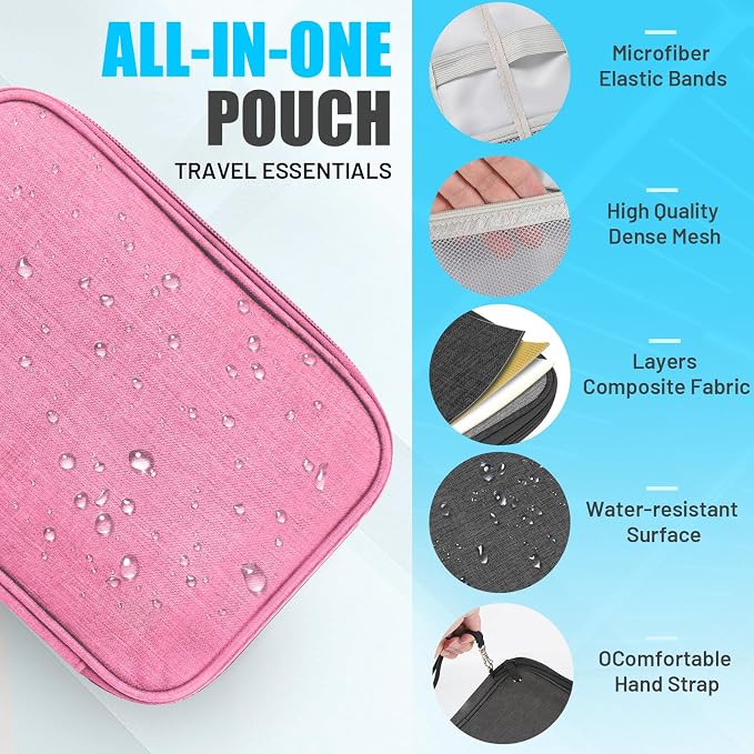 Travel Cable Organizer Bag, Electronics Organizer Tech Pouch - Image 4