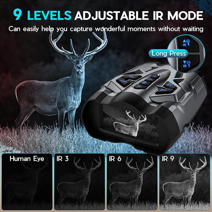 4K Night Vision Goggles for Adults, 10X Zoom Night Vision Binoculars - Image 5