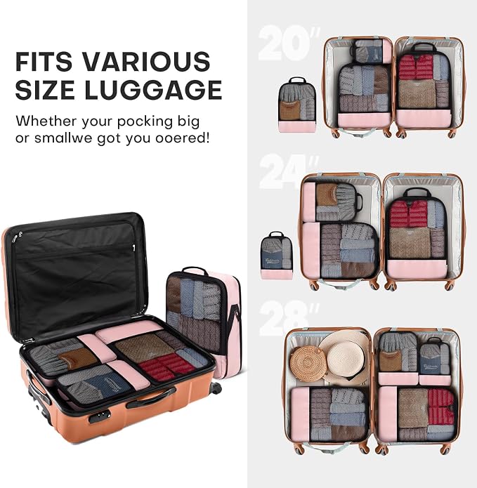 4 PCS Set Compression Packing Cubes - Image 9