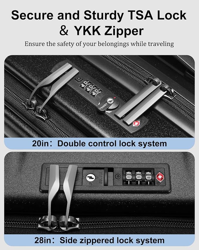Luggage Sets 2 Pieces, 20 Inch Carry On Luggage and Expandable 28 Inch Checked - Image 5