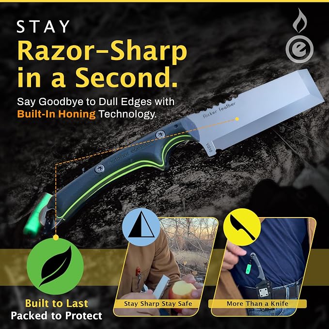 OUTDOOR ELEMENT Flicker Feather Knife Wise Owl GLOW - Image 7