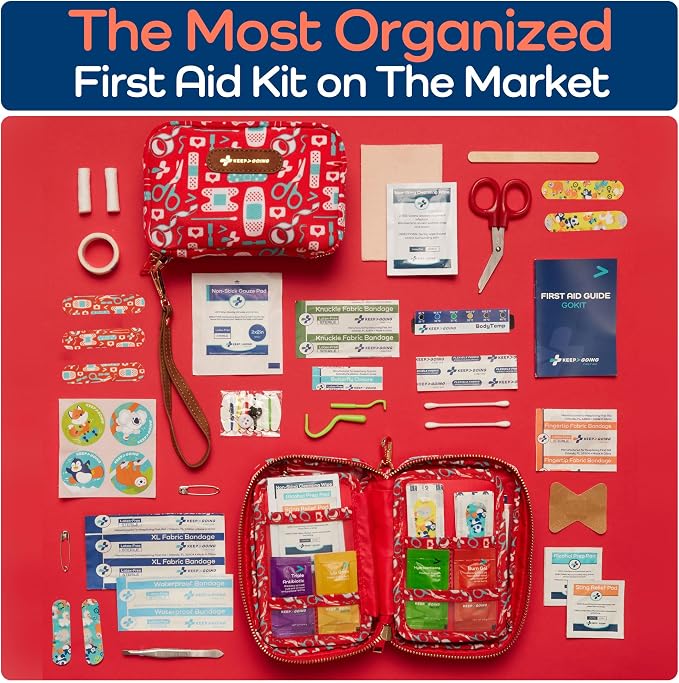 KeepGoing Travel First Aid Kit for Kids – 130 Pc. for Car, Diaper Bag & Backpack - Image 3