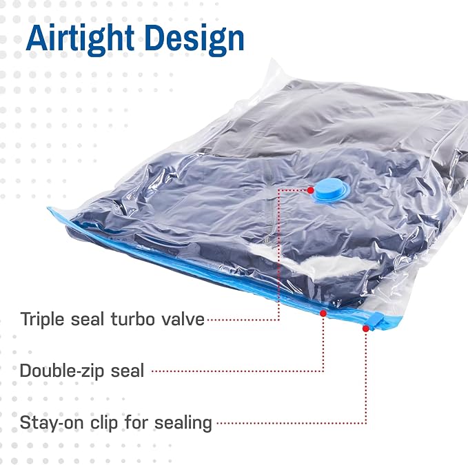 2 Pack Jumbo Vacuum Storage Bags - Image 5