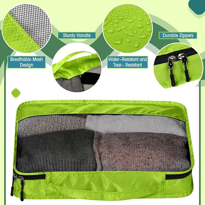 5 Pcs Packing Cubes for Suitcase Large Travel Cubes Carry on Luggage Organizer - Image 4