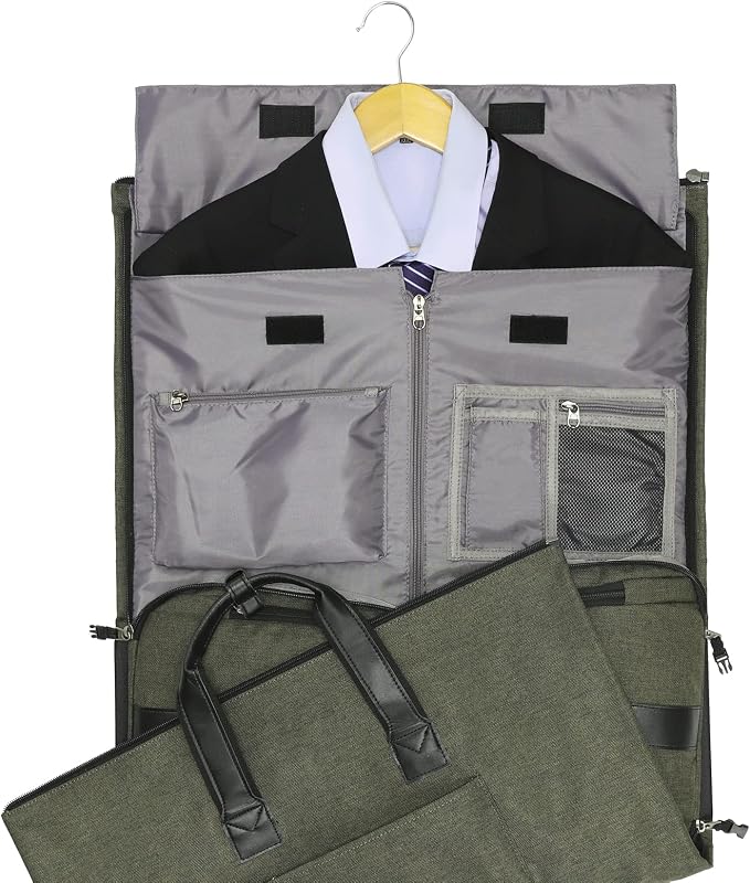 Convertible Garment Bag with Shoulder Strap, Modoker Carry on Garment Duffel Bag - Image 3