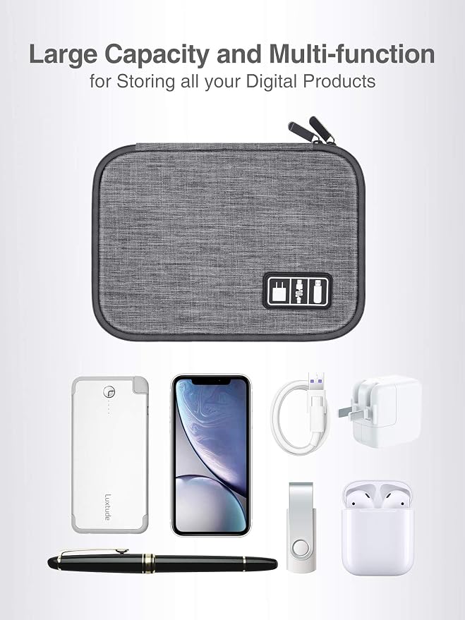 Luxtude Cord Organizer Bag, Travel Cable Organizer Bag, Electronic Organizer - Image 4