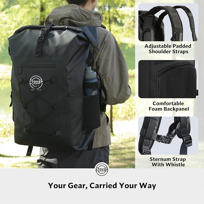 STOVER 5/10/25/30/40/55L Waterproof Backpack- Floating Dry Bag - Image 3