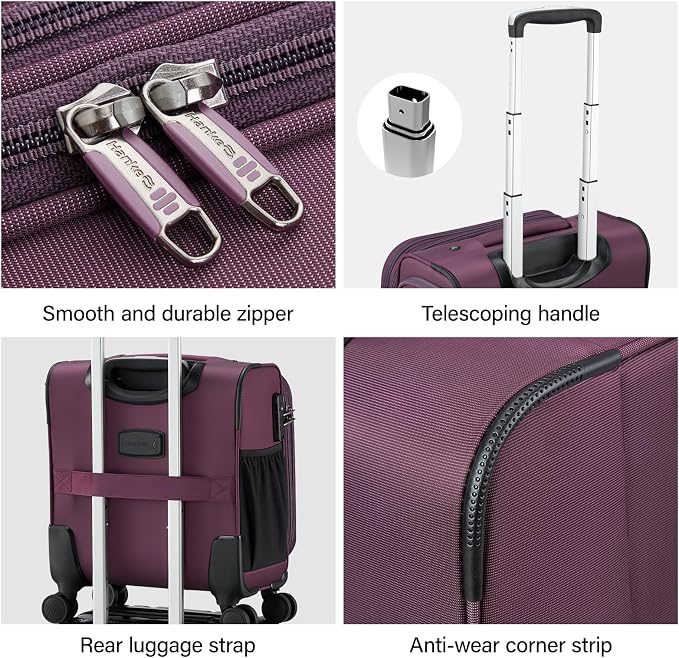 Hanke 16 Inch Underseat Carry On Luggage - Image 9
