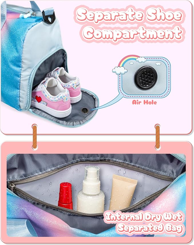 Gift Ideas for Kids Girls-Girl Gym Bag - Image 7