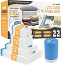 Vacuum Storage Bags with Electric Pump, 22 Pack Vacuum Seal Space Saver Bags by CozyEssential