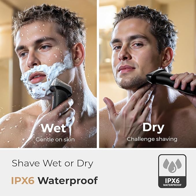 Electric Foil Shavers for Men: Portable Electric Razor for Face- Rechargeable - Image 5