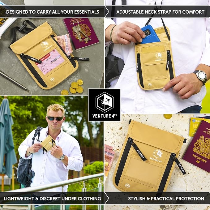 VENTURE 4TH Passport Holder Neck Wallet - Image 4