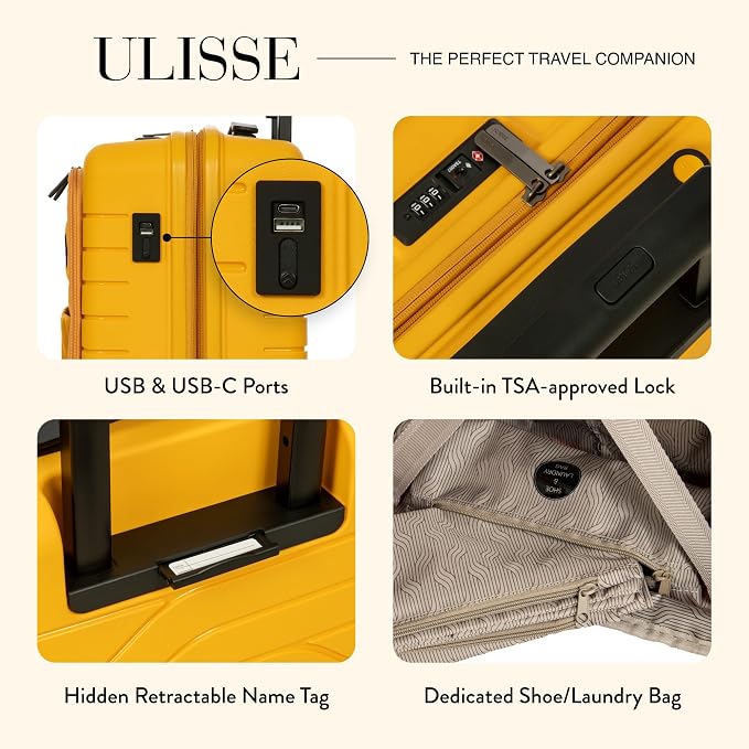 Bric's B|Y Ulisse Spinner Carry-On Suitcase, Lightweight Expandable Hard Shell - Image 4