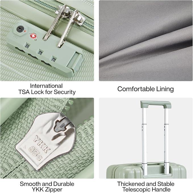 Hanke Luggage Sets 3 piece Carry On Luggage - Image 7