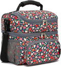 FlowFly Double Layer Cooler Insulated Lunch Bag Adult Lunch Box Large Tote Bag by FlowFly