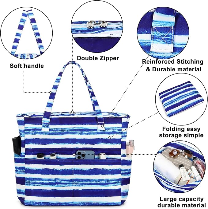 Waterproof Beach Tote Pool Bags - Image 8