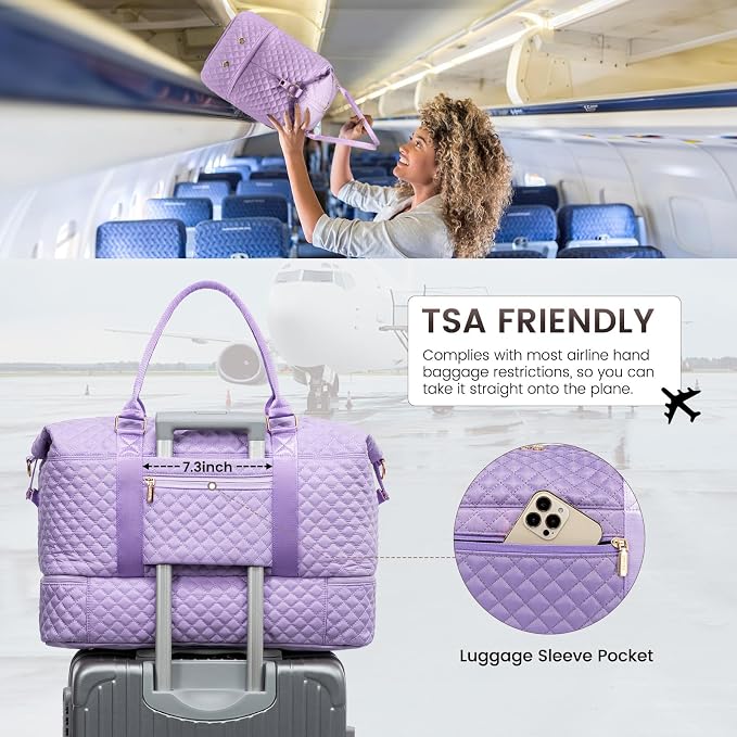 LOVEVOOK Travel Duffle Bag, Weekender Bags - Image 4