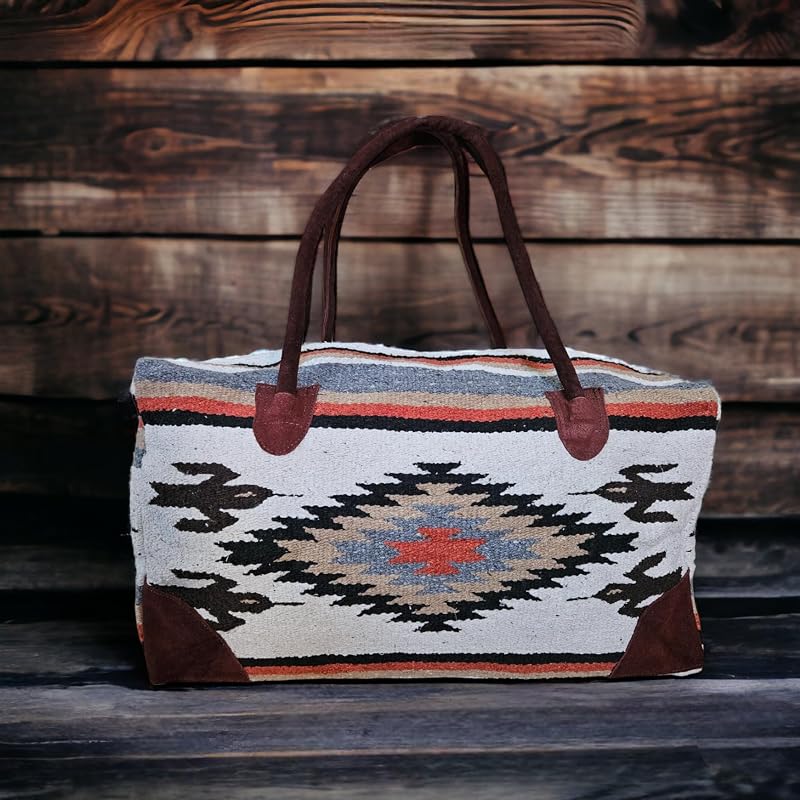 Southwestern Large Weekender Travel Bag Western Duffle Bag Boho Travel Bag - Image 2