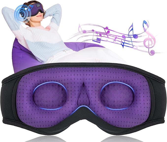 LC-dolida Sleep Mask with Bluetooth Headphones Bluetooth Sleep Mask Sleep - Image 8