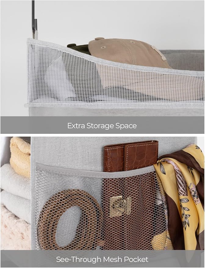 StorageWorks Hanging Closet Organizer, 3-Shelf Hanging Closet Shelves - Image 4