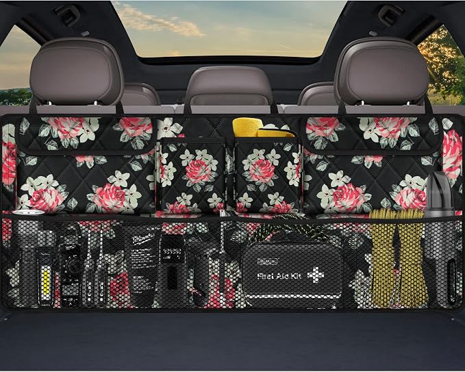 Car Trunk Organizer, Large Capacity Backseat Trunk Organizer, Collapsible Car by GuangzhouTailinTechnologyCo