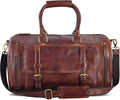 Genuine Leather Duffle Bag for Men | Vintage Weekender Travel Bag | Overnight by OakLeathers