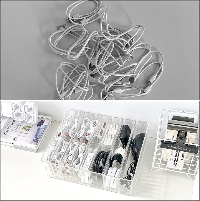 Yesesion Clear Cord Storage Box - Image 3