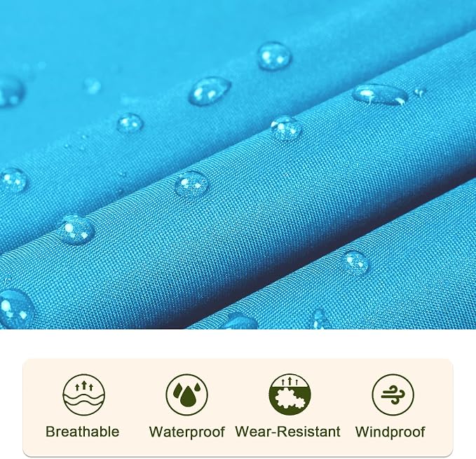 SaphiRose Unisex Rain Poncho Raincoat Hooded - Image 4