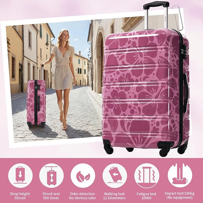 Merax Luggage Sets 3 Piece, Hardside Suitcase Set - Image 7