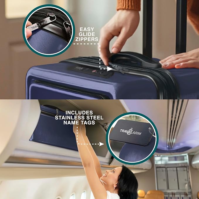 Luggage Sets 3 Piece, 22 Inch Carry on Luggage and 24 Inch Suitcases - Image 9