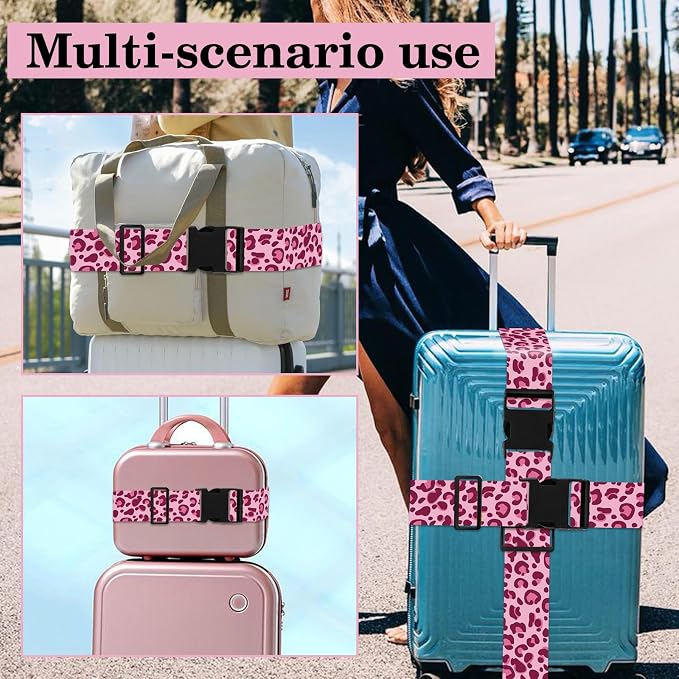 Leopard Luggage Straps for Suitcases TSA Approved, Luggage Identifiers for - Image 7