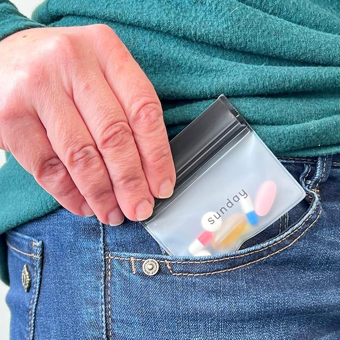 EZY DOSE Reusable 7-Day Pill Pouch Set, Durable Multi-Purpose Travel-Sized - Image 10