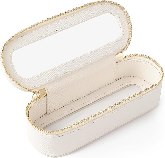 Aveniee Slim Clear Makeup Brush Bag, Small Cosmetic Brush Holder, Mini Toiletry by Aveniee