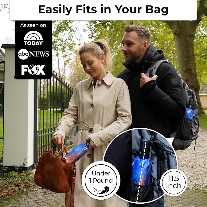 TUMELLA Strongest Windproof Travel Umbrella, Small Strong but Light Portable - Image 2