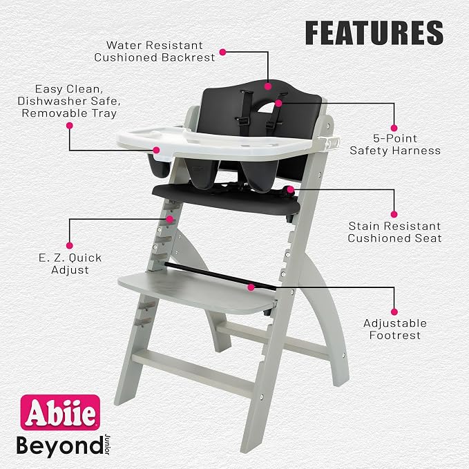 Abiie Beyond Junior Wooden High Chair - Image 2