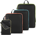 Compression Packing Cubes Travel, 4 Set/6 Set Packing Cubes by BLISSFORD