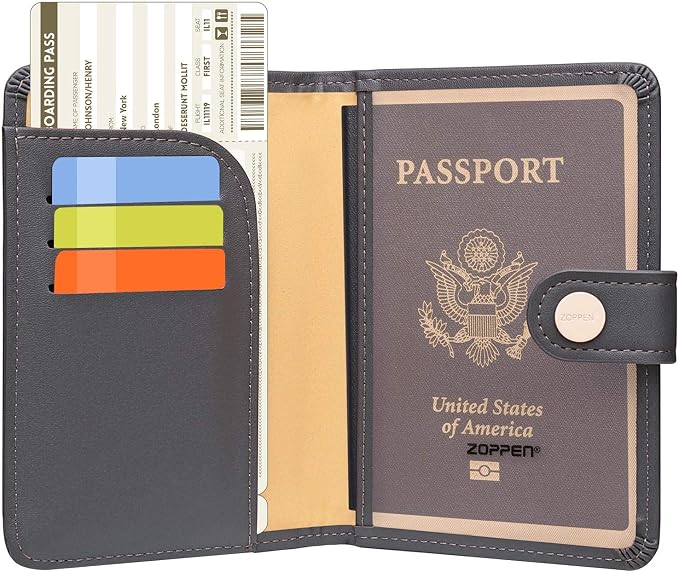 ZOPPEN Passport Holder Women, Passport Cover Travel Wallet Rfid Blocking - Image 2